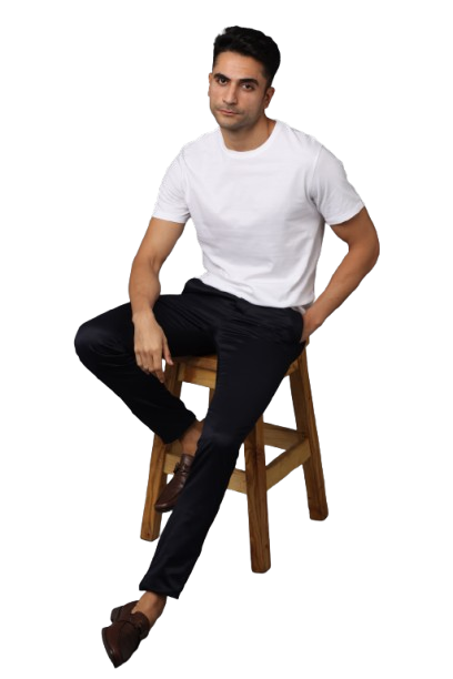 White Regular Fit  RN  Men's Solid T-shirt